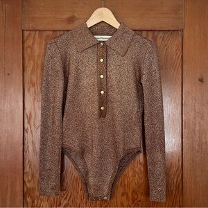 Stoned Immaculate alexa lurex bodysuit copper